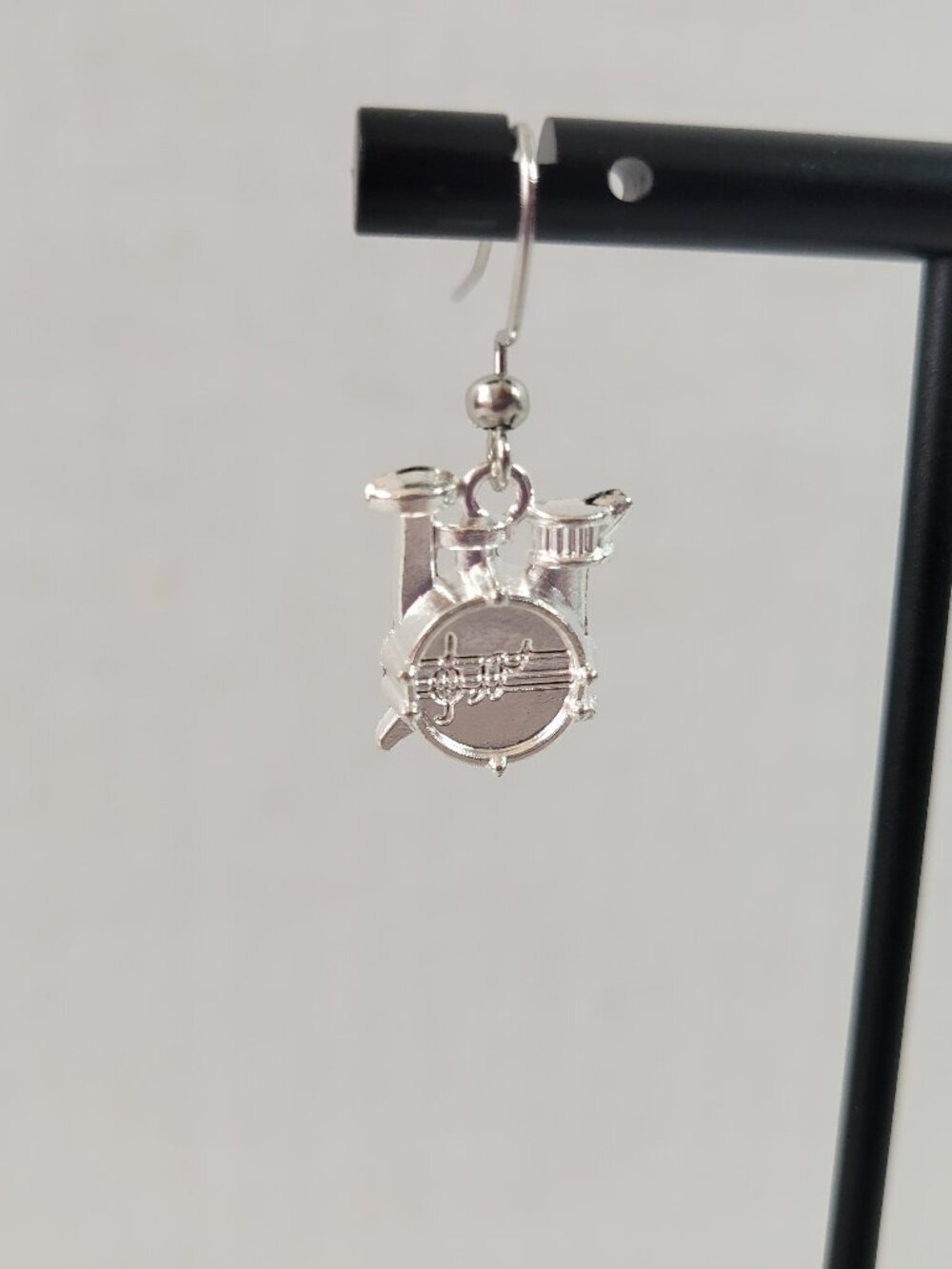 Women Drum Set Dangle Earrings Music Lover Percussion Jewelry Gift Unique E87E